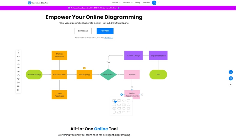 edrawmax online interface